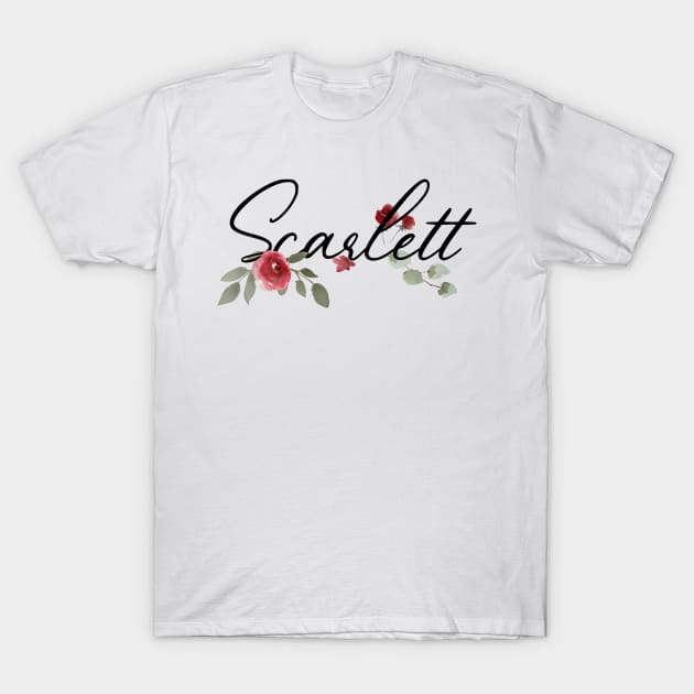 Floral Scarlett T-Shirt by csaron92